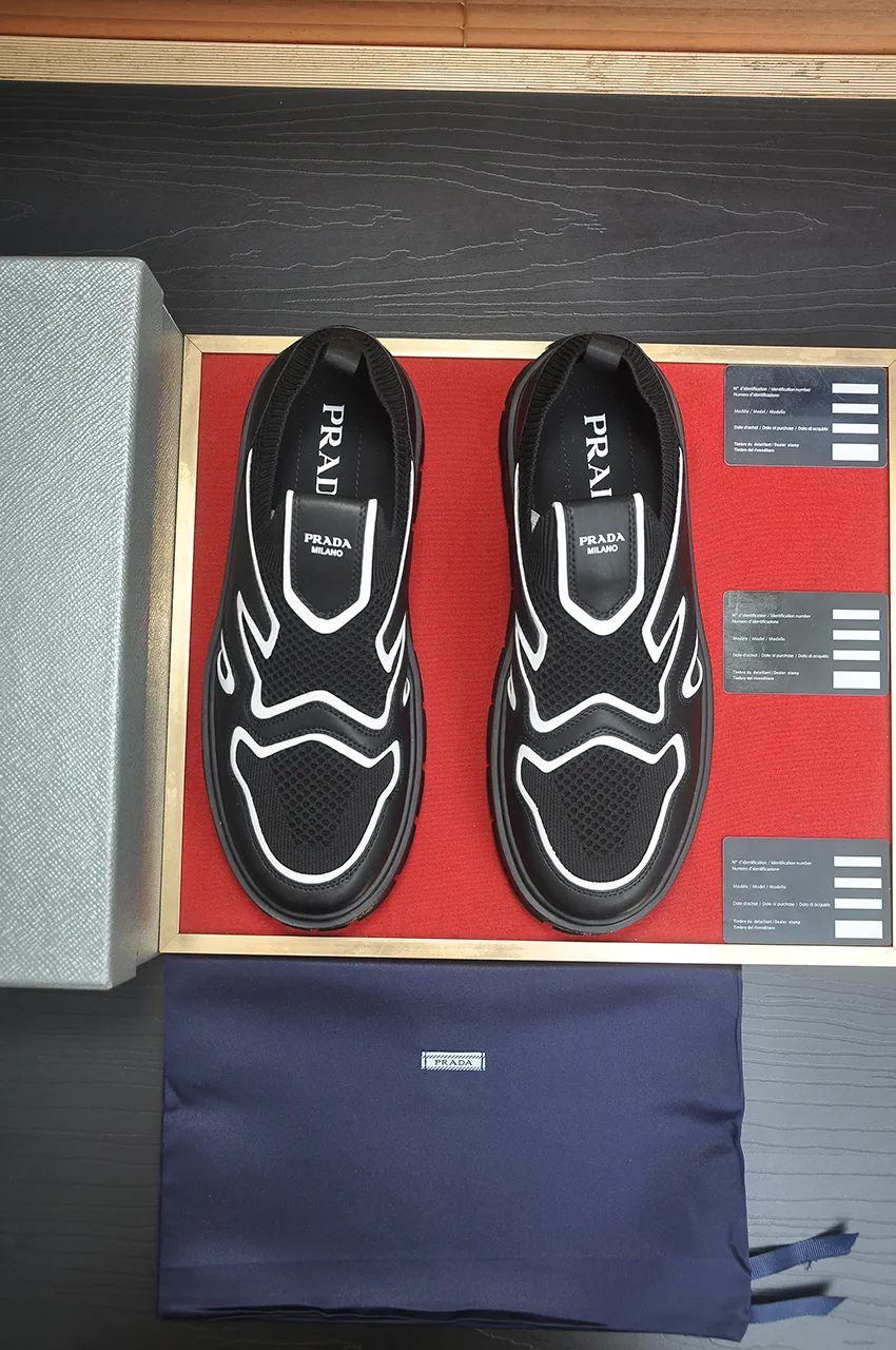 Men's shoes 💰620💶【PRADA】Top original, new season, high quality original goods, top imported calfskin with original imported glue, imported cowhide inside with original cowhide feet, original outsole! Quality guaranteed! Code 38-45 (45 customized)